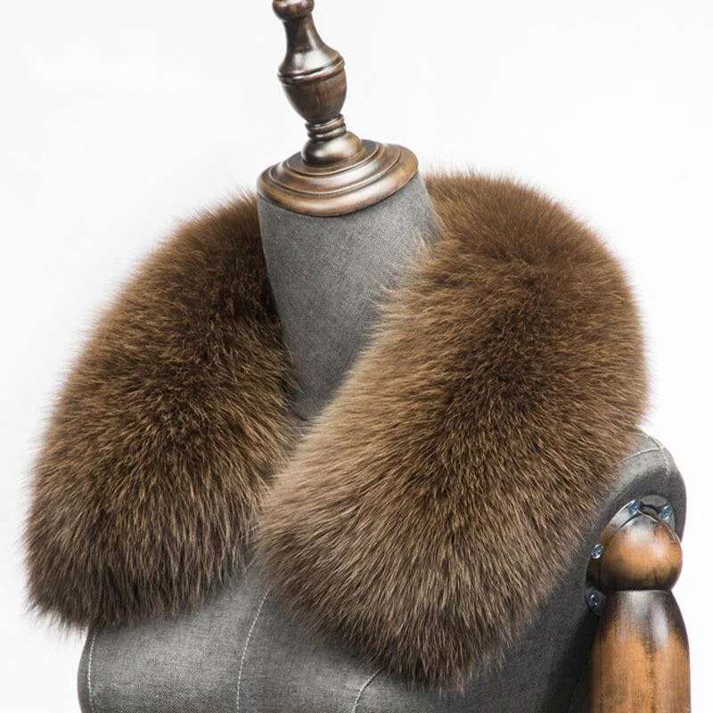 Winter Clothing Clearance - ฤดูหนาวขนสุนัขจิ้งจอกธรรมชาติผ้าพันคอสแควร์สําหรับชายสั้นผ้าพันคอคอหนาผ้าพันคอขนสุนัขจิ้งจอกจริงผ้าคลุมไหล่ชายเสื้อตกแต่ง