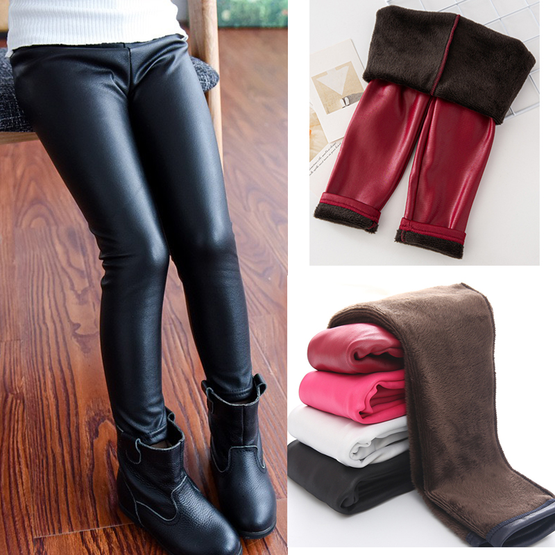 Winter Clothing For Toddlers - 1pcs ฤดูใบไม้ร่วงฤดูหนาวเด็กกางเกงขายาวเด็กกํามะหยี่อบอุ่นกางเกงสบายๆหนังดินสอกางเกงน่ารักเด็กวัยหัดเดิน Leggings
