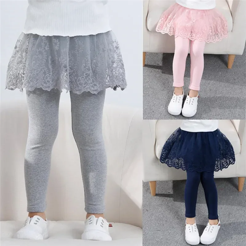 Winter Clothing For Toddlers - เด็กทารกใหม่กางเกงขายาวลูกไม้เจ้าหญิงกระโปรง-กางเกงฤดูใบไม้ผลิฤดูใบไม้ร่วงเด็กกระโปรงกางเกงสําหรับ 2-7 ปีเด็กเสื้อผ้า