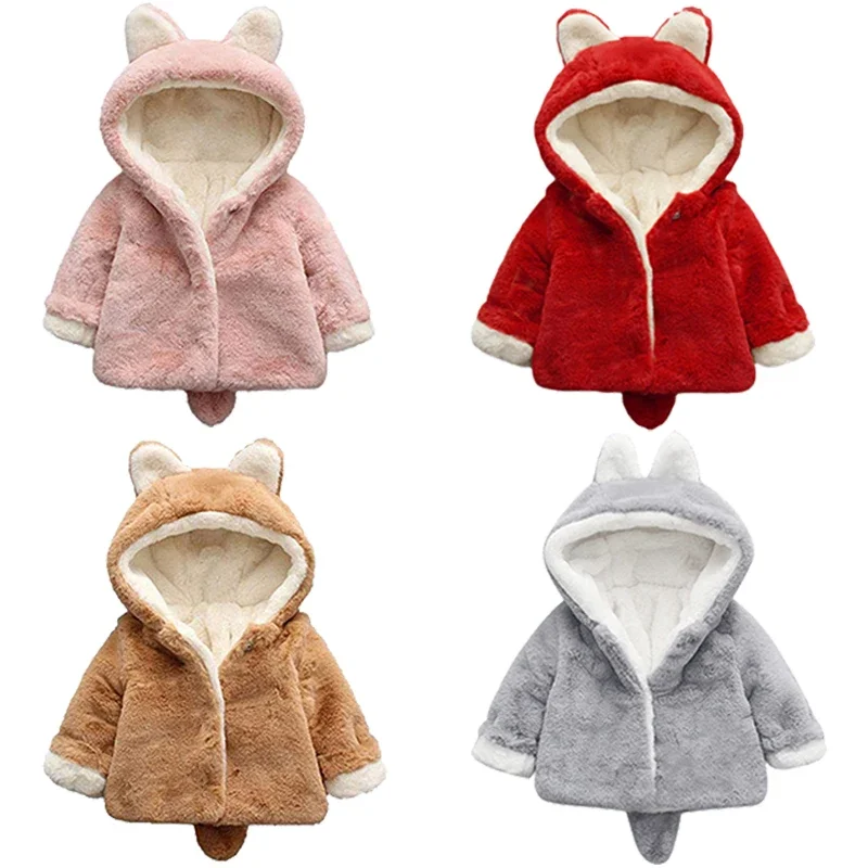 Winter Clothing For Toddlers - แจ็คเก็ตมีหูแมวน่ารักสำหรับเด็ก, เสื้อโค้ทเจ้าหญิงมีฮู้ดเสื้อผ้า balita perempuan เสื้อนอกเด็กฤดูหนาวฤดูใบไม้ร่วง