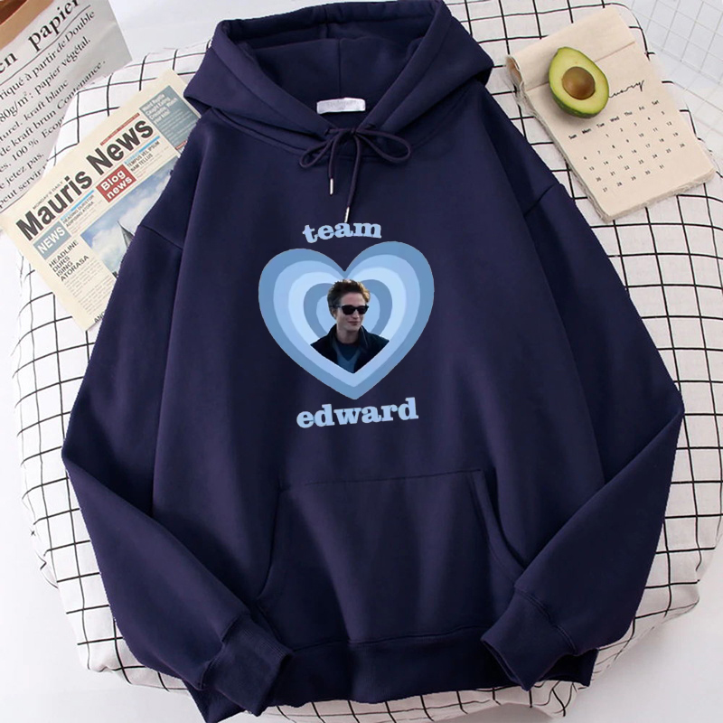 Winter Clothing Pictures - เสื้อฮู้ดดี้แขนยาวทรงหลวมสไตล์ลำลองสำหรับผู้ชายและผู้หญิง ลายทีมเอ็ดเวิร์ด คัลเลน รูปภาพ Y2k เสื้อสเวตเตอร์แบบสวมทรงหลวมสำหรับทุกเพศ