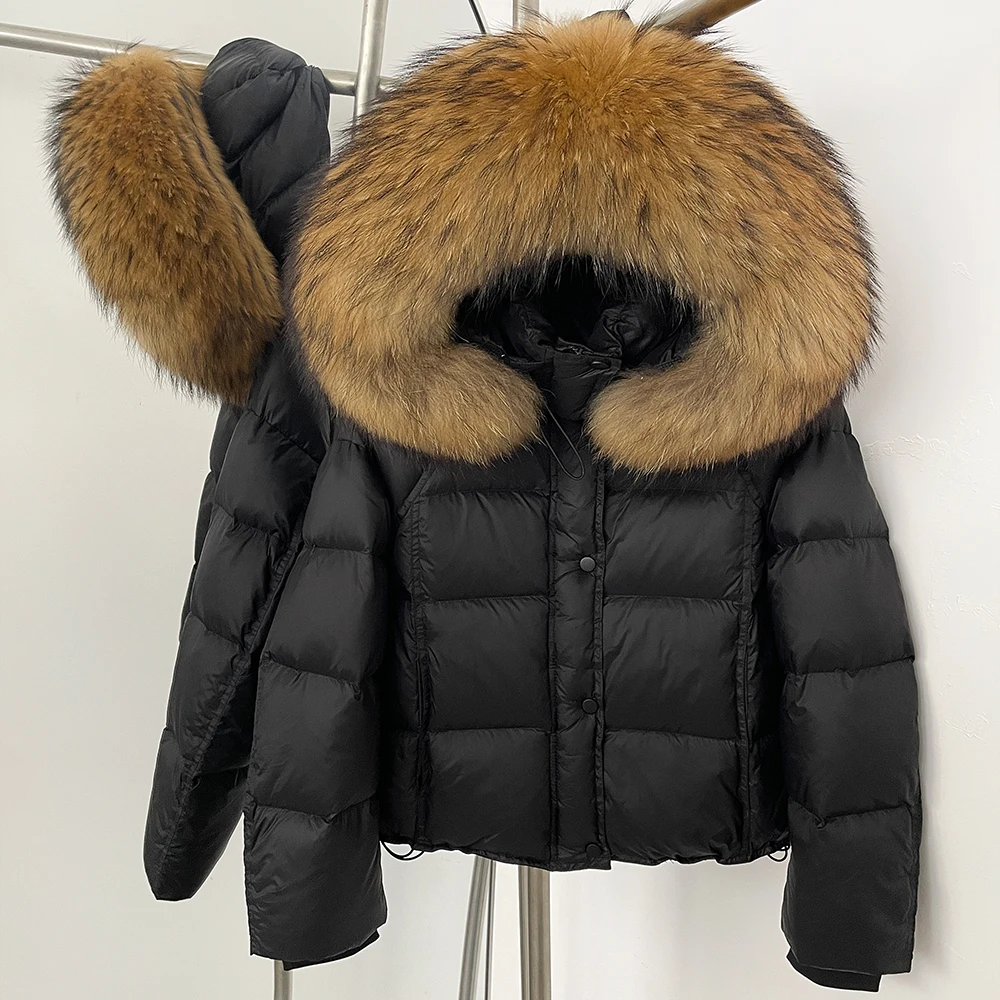 Winter Clothing Store - เสื้อโค้ทขนเป็ดสีขาวสำหรับผู้หญิง อุ่นสบาย รุ่นใหม่ประจำปี 2025 เสื้อผ้าฤดูใบไม้ร่วงและฤดูหนาว เสื้อแจ็คเก็ตขนเป็ดสำหรับผู้หญิง