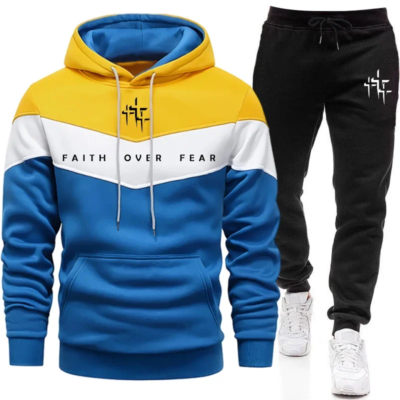 ชุดวอร์มผู้ชาย Faith Over Fear - Winter Clothing Fashion บทวิจารณ์และราคา