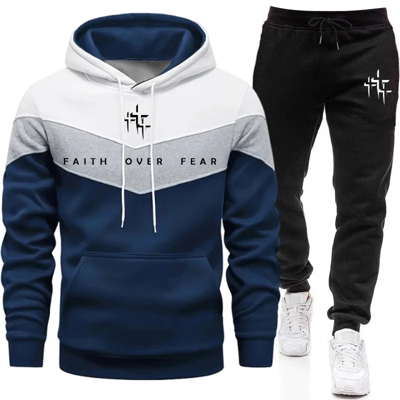 ชุดวอร์มผู้ชาย Faith Over Fear - Winter Clothing Fashion บทวิจารณ์และราคา