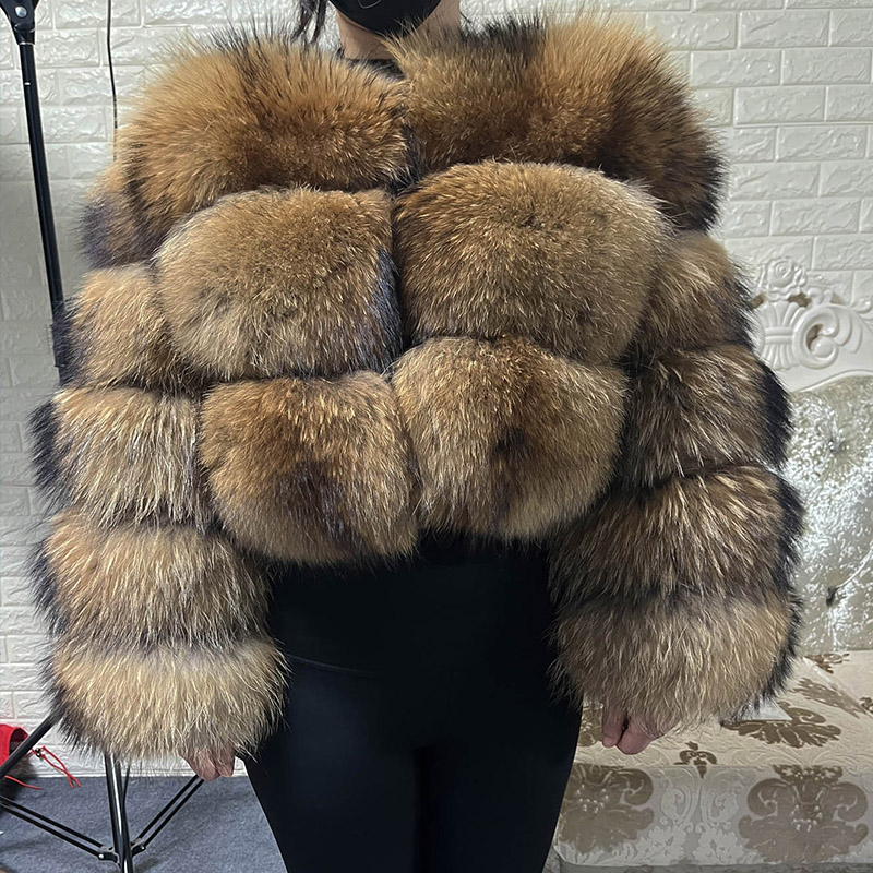 เสื้อคลุมขนสัตว์แท้สีน้ำตาลสำห - Winter Clothing Pk บทวิจารณ์และราคา