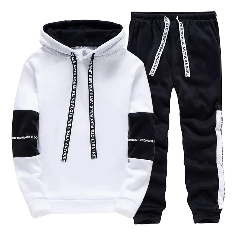 ชุดวอร์มผู้ชายสีขาวดำ แฟชั่นลำ - Winter Clothing Fashion บทวิจารณ์และราคา