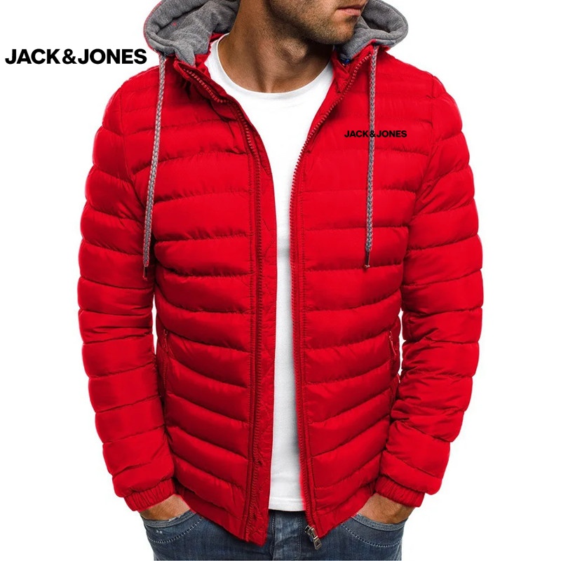 เสื้อแจ็คเก็ตบุผ้าฝ้ายมีฮู้ดขอ - Winter Clothing Jack And Jones บทวิจารณ์และราคา