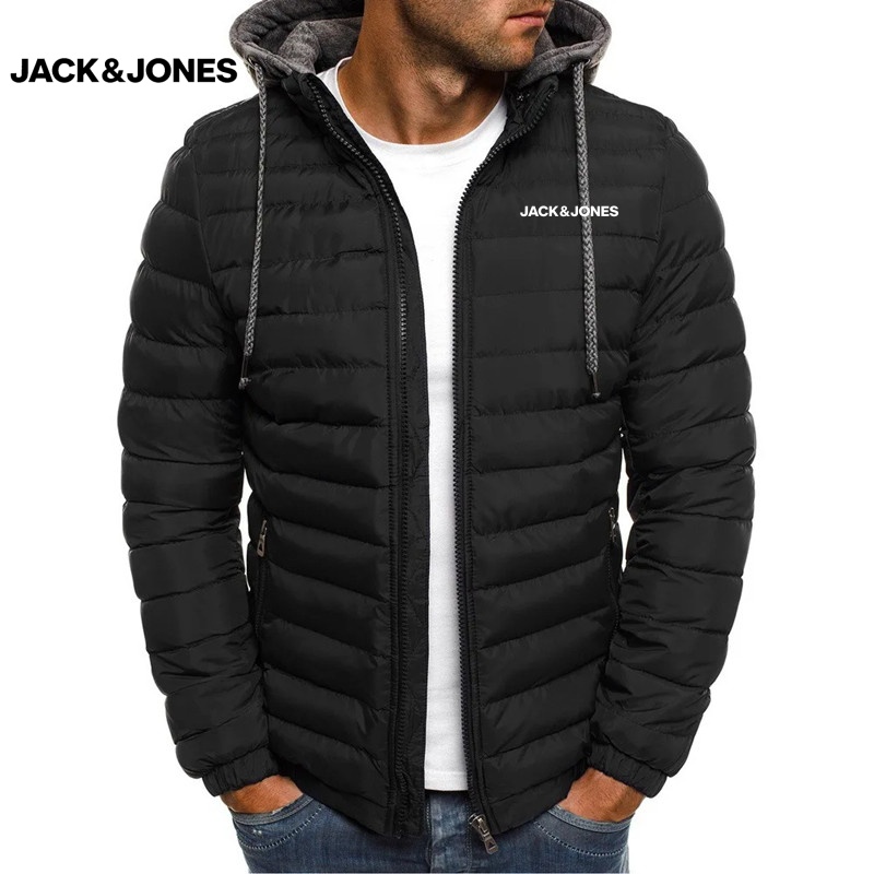 เสื้อแจ็คเก็ตบุผ้าฝ้ายมีฮู้ดขอ - Winter Clothing Jack And Jones บทวิจารณ์และราคา