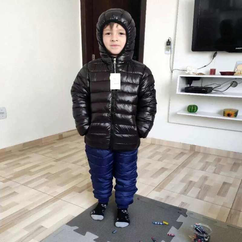 แจ็กเก็ตขนเป็ดน้ำหนักเบามีฮู้ด - Winter Clothing For Toddlers บทวิจารณ์และราคา