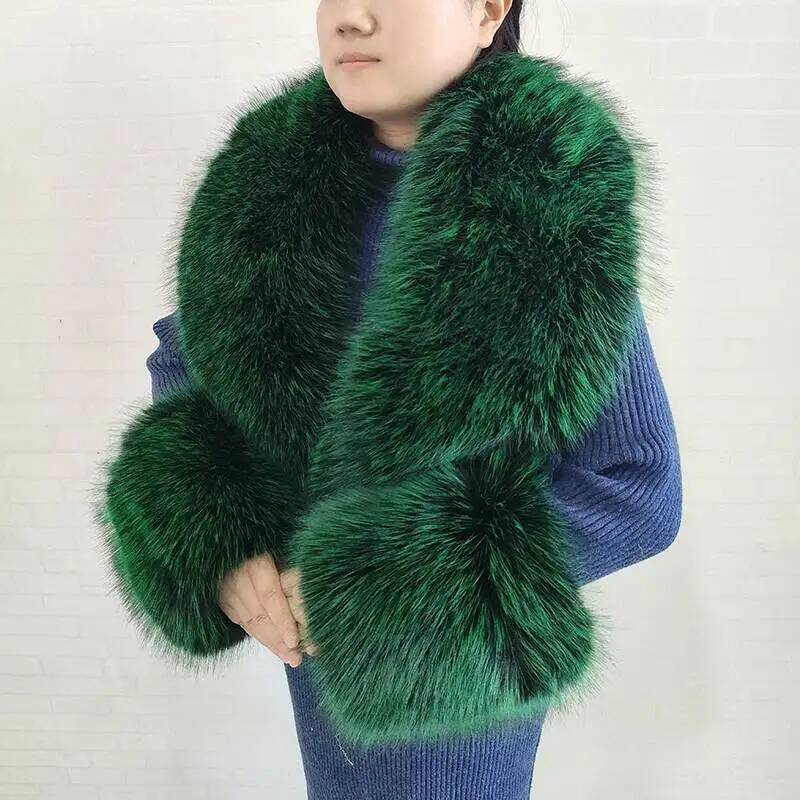ผ้าพันคอขนเฟอร์เทียมลายสุนัขจิ - Winter Clothing Pk บทวิจารณ์และราคา