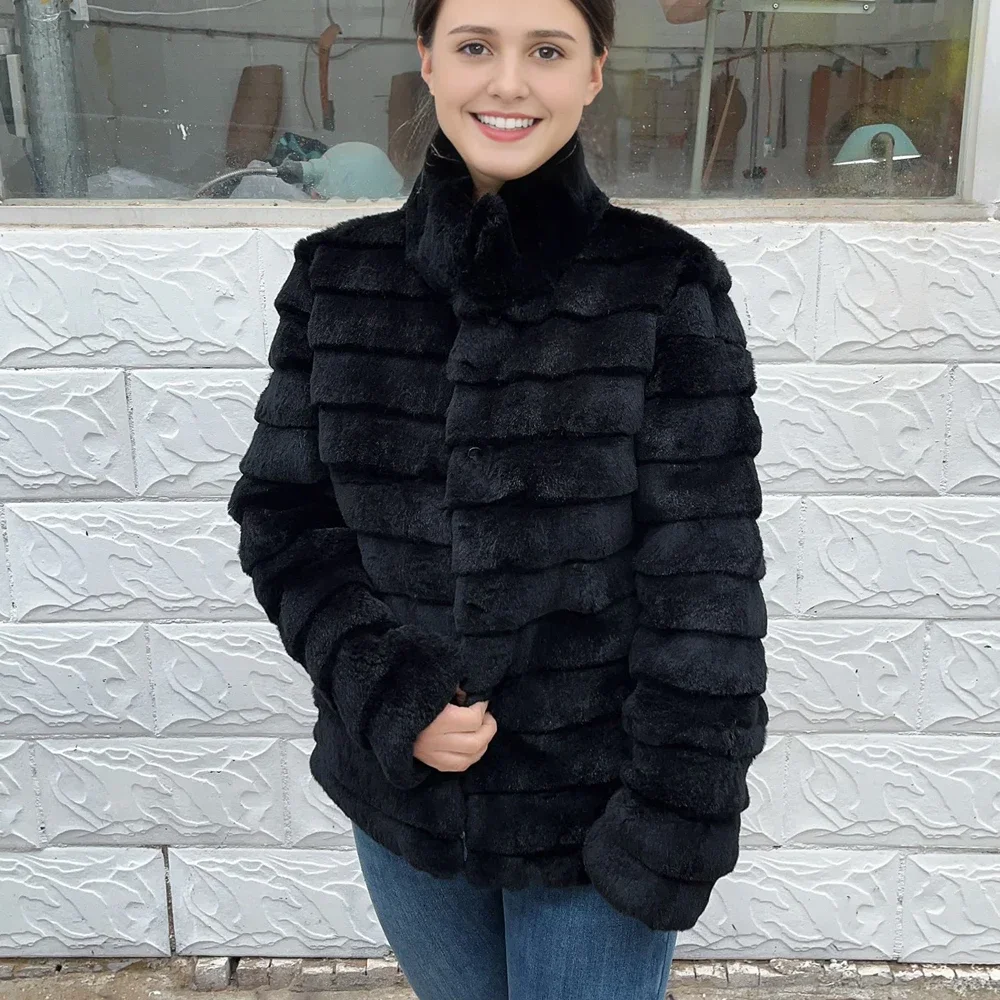 เสื้อโค้ทขนกระต่ายแท้ OFTBUY อ - Winter Clothing Store บทวิจารณ์และราคา