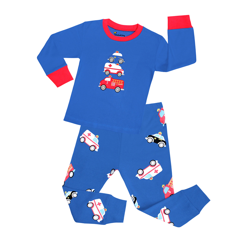 100 Cotton Boys Pajamas Sets 2 - Winter Clothing For Toddlers บทวิจารณ์และราคา