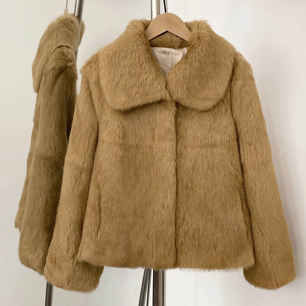 เสื้อแจ็คเก็ตขนกระต่ายแท้แบบสั - Winter Clothing Store บทวิจารณ์และราคา