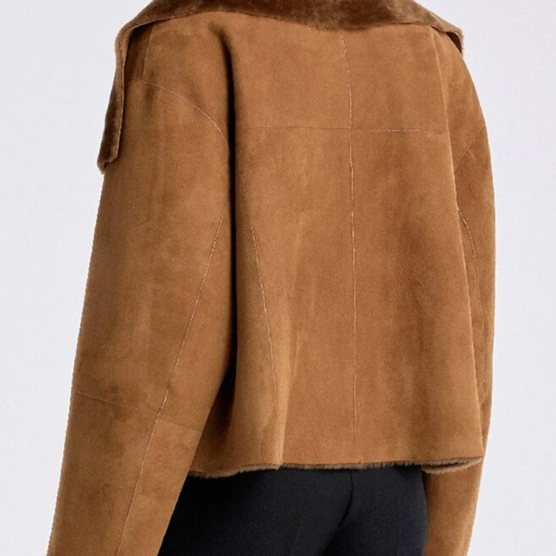เสื้อแจ็คเก็ตหนังกลับเทียมสำหร - Winter Clothing Pictures บทวิจารณ์และราคา
